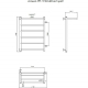 Полотенцесушитель водяной ТРУГОР Аспект ПМ 1 П ЛЦ6 R, 50x80x50, с полкой
