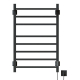 Полотенцесушитель электрический MIXLINE Fortune 80x50 560 Вт, полка, графит
