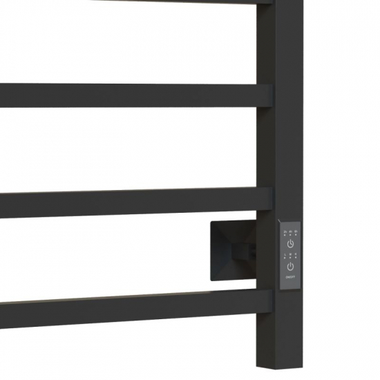 Полотенцесушитель электрический MIXLINE Fortune 80x50 560 Вт, полка, графит