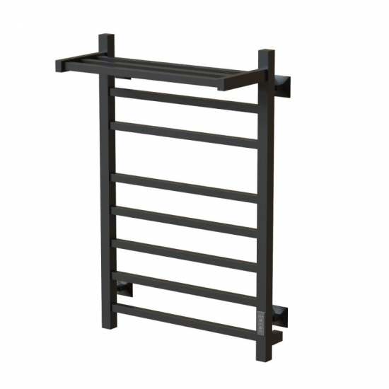 Полотенцесушитель электрический MIXLINE Fortune 80x50 560 Вт, полка, графит