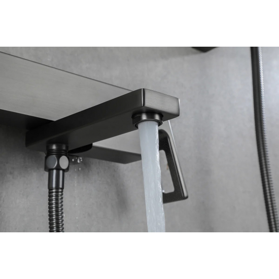 Смеситель для ванны GAPPO G17-9 G3217-9 оружейная сталь