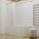 Акриловая ванна 1ACReal Мадрид R 150x95 см, угловая, с каркасом, асимметричная
