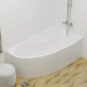 Акриловая ванна 1ACReal Мадрид L 150x95 см, угловая, с каркасом, асимметричная