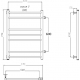Полотенцесушитель водяной ТРУГОР Аспект ПМ 3 ЛЦ7 80x60
