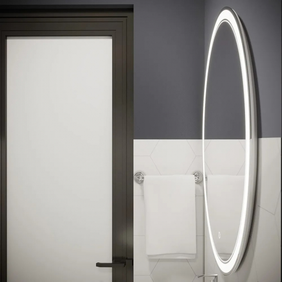 Зеркало MIXLINE Дора 700x900 овал, с LED подсветкой