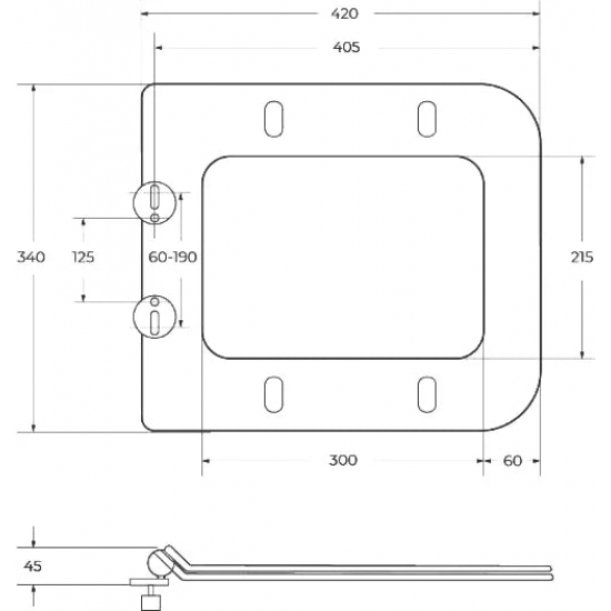 Унитаз подвесной BELBAGNO Ardente-R BB520CH-TOR безободковый, крышка BB3103/3106SC с микролифтом