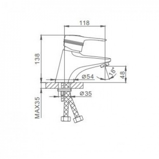 Смеситель для раковины FRAP F1056