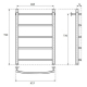Полотенцесушитель водяной ZOX ЛЦ 80х60 1'' 5 перекладин Дуга, с нижним подключением В4 