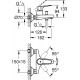 Смеситель для ванны GROHE BauFlow 23601000 хром