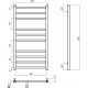 Полотенцесушитель водяной TERMINUS Ватикан П10 500х1000