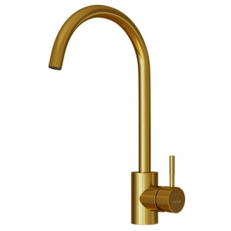 Смеситель для кухни из нержавеющей стали MIXLINE MLSS-0303G, золото
