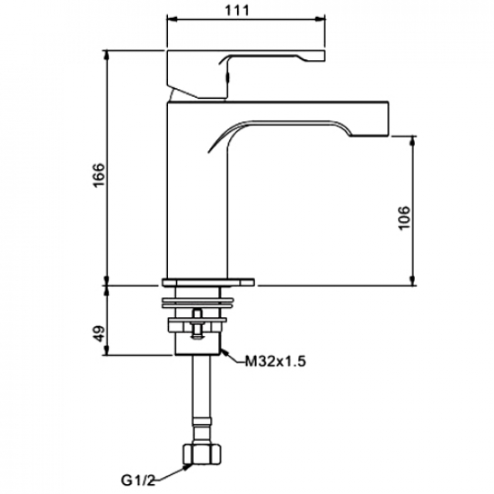 Смеситель для раковины GAPPO G02 G1002-2 хром Смеситель для раковины GAPPO G02 G1002-2 хром