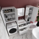 Тумба с раковиной STYLE LINE Марелла 60 Люкс Plus, напольная, антискрейтч белый глянец