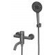 Смеситель для ванны RUSH Melos SUS1101-44Grey из нержавеющей стали, графит