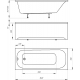 Акриловая ванна АКВАТЕК Лугано LUG160-0000001 160x70 см, с каркасом