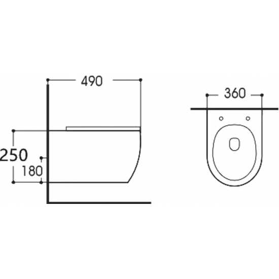 Унитаз подвесной AQUANET Smart Rimless LX-1106