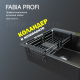 Мойка для кухни врезная FABIA Profi 505033G (50*50 толщ 3 мм) Дизайн ГРАФИТ + корзина