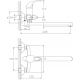 Смеситель для ванны HAIBA HB15 HB2215 хром