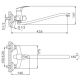 Смеситель для ванны FRAP H39 F2239-B хром