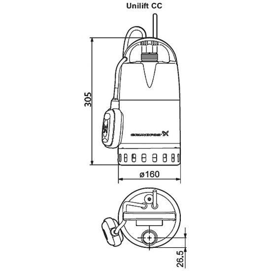 Дренажный насос GRUNDFOS UNILIFT CC9 A1