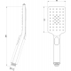 Лейка для душа LEMARK LM8123GM графит