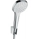 Душевой набор HANSGROHE Croma Select E 26412400, белый, хром
