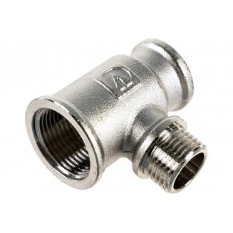 Тройник резьбовой VALTEC 3/4" х 1/2" х 1/2" вн.-нар.-вн. 20-15-15 мм VTr.132.RN.050404