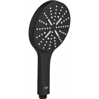 Лейка для душа GROHE Rainshower SmartActive 130 22127KF0 фантомный чёрный