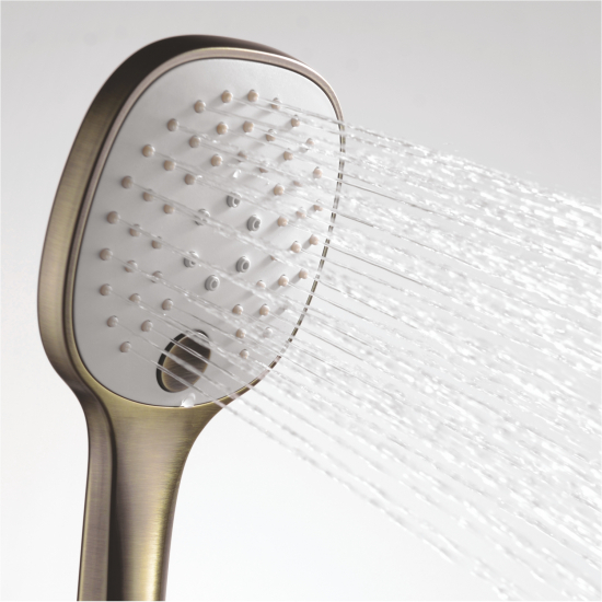 Лейка для душа WASSERKRAFT A050 светлая бронза