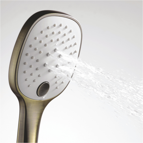 Лейка для душа WASSERKRAFT A050 светлая бронза
