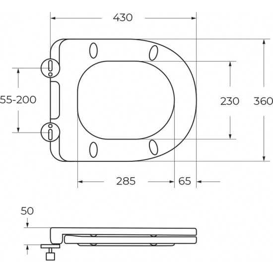 Унитаз подвесной BELBAGNO Uno BB5177CH-TOR/SC безободковый