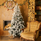 Елка искусственная Royal Christmas Flock Tree Promo PVC Hinged 150 см
