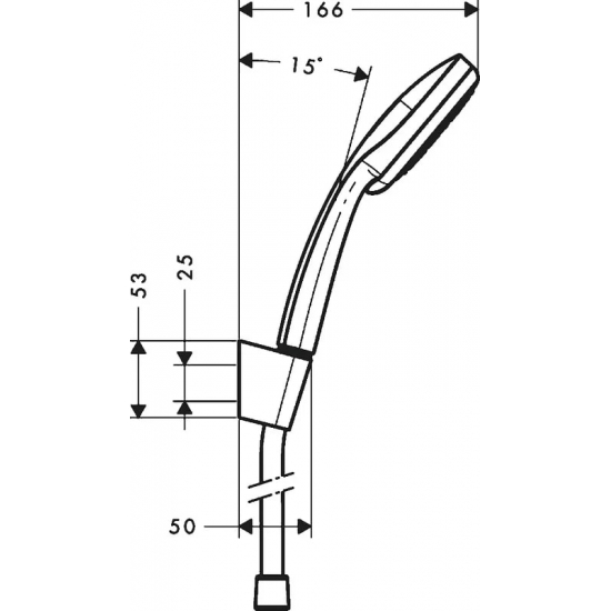 Душевой набор HANSGROHE Croma 100 Vario 27594000, Porter'S