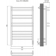 Полотенцесушитель электрический АКВАТЕК Бетта П10 50x90 хром