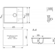 Мойка для кухни DOMACI Солерно DP 605 чаша+крыло 605х485 мм кварцевая, бетон