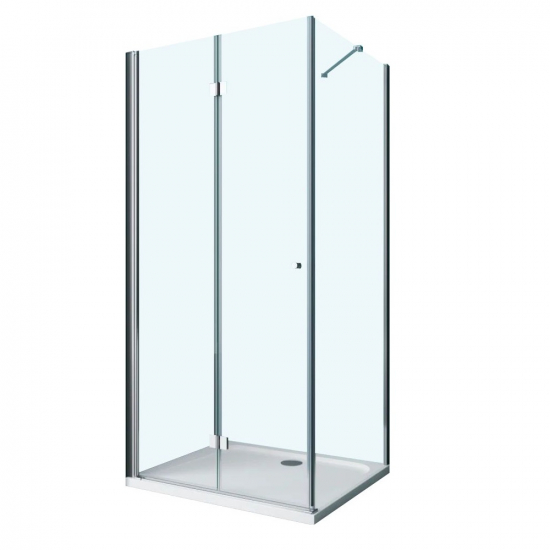 Душевой уголок BelBagno ALBANO-ASH-1-70/90-C-Cr стекло прозрачное