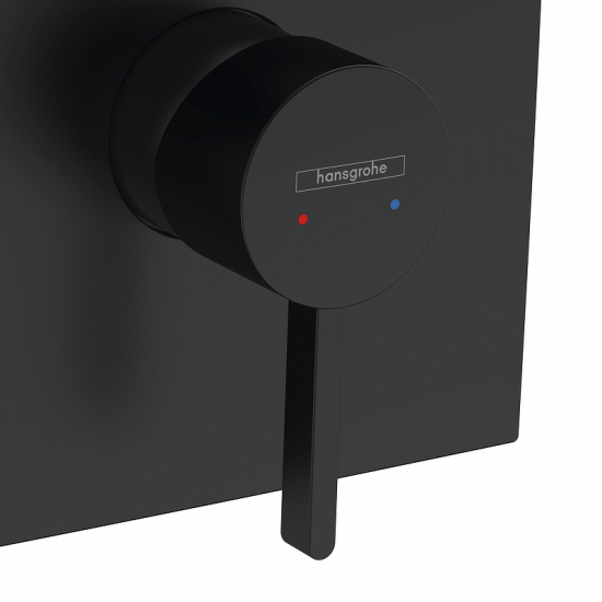 Встраиваемый смеситель для душа и ванны HANSGROHE Finoris 76615670 матовый чёрный