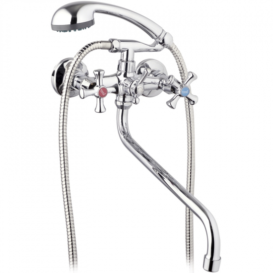 Смеситель для ванны GLAUF QFR7-A827 хром