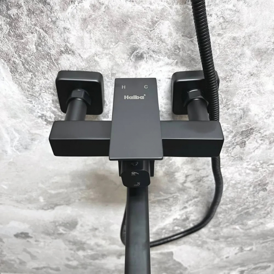 Смеситель для ванны HAIBA HB22803-7 чёрный