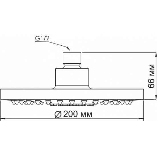 Верхний душ WasserKRAFT A029