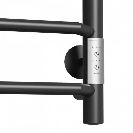 Полотенцесушитель электрический MIXLINE Mira 60x50 268 Вт, чёрный