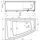 Акриловая ванна АКВАТЕК Оракул ORK180-0000004 180x125 L левая с каркасом и фронтальным экраном