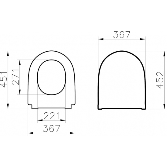 Сиденье для унитаза VITRA Nest 220-003R409 с микролифтом