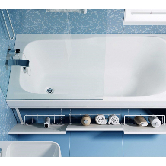 Экран для ванны фронтальный МДФ ALAVANN SOFT 150 откидной белый