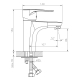 Смеситель для раковины DECOROOM DR70011 хром