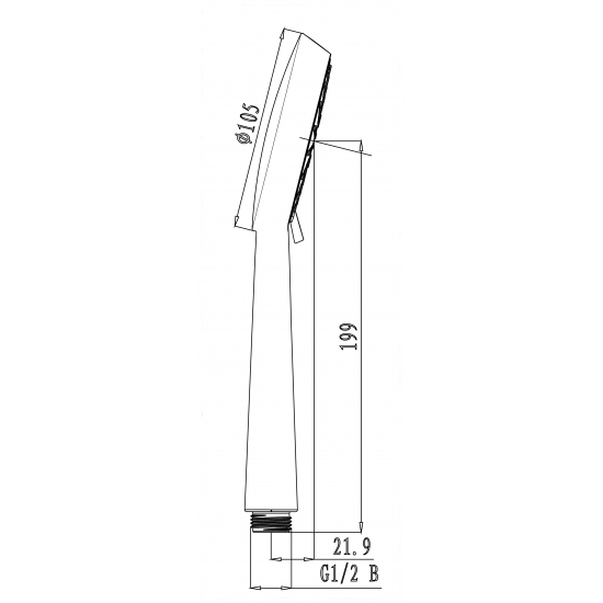 Лейка для душа LEMARK LM0913C хром, 3 режима