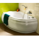 Акриловая ванна CERSANIT Joanna L 160x95 см, угловая, с ножками, ультрабелая, асимметричная