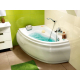 Акриловая ванна CERSANIT Joanna L 160x95 см, угловая, с ножками, ультрабелая, асимметричная