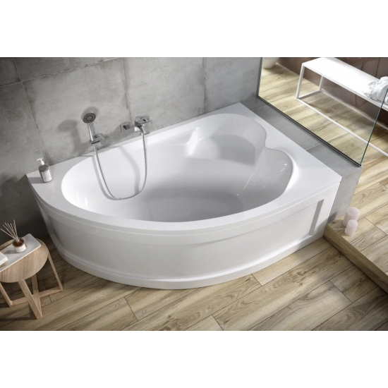 Акриловая ванна CERSANIT Kaliope New R 153x100 см, угловая, с каркасом, асимметричная