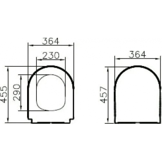 Сиденье для унитаза VITRA 110-003-019 с микролифтом, быстросъёмное